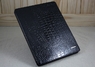 TS-Case Croco collection - Черный кожаный чехол TS-Case Croco для iPad 2/New iPad
