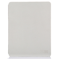 TS-CASE Litchi - Белый кожаный чехол TS-CASE Litchi для iPad 2