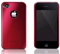 More Mirror Red [Metalic Series] - Зеркальный чехол красного цвета для iPhone 4